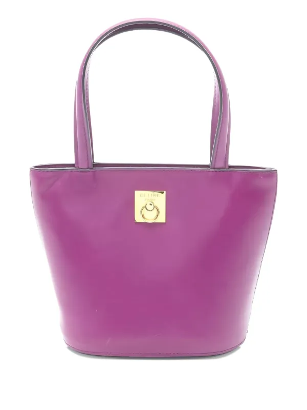 Celine Pre-Owned レザーハンドバッグ | パープル | FARFETCH JP