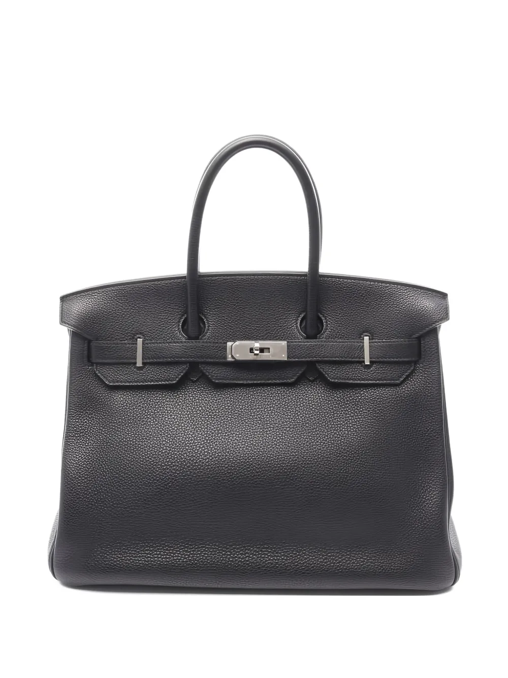 Pre-owned Hermes Birkin 35 Tote Bag In Black