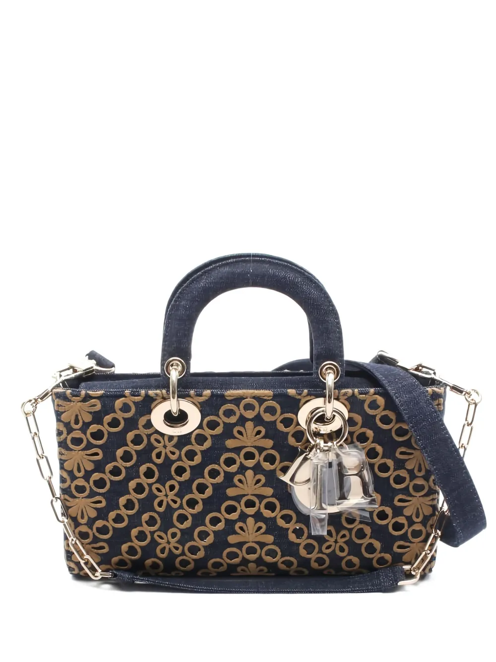 Christian Dior Pre-Owned レディ D-ジョイ 2wayハンドバッグ M - ブルー Christian Dior Pre-Owned レディ D-ジョイ 2wayハンドバッグ M - ブルー