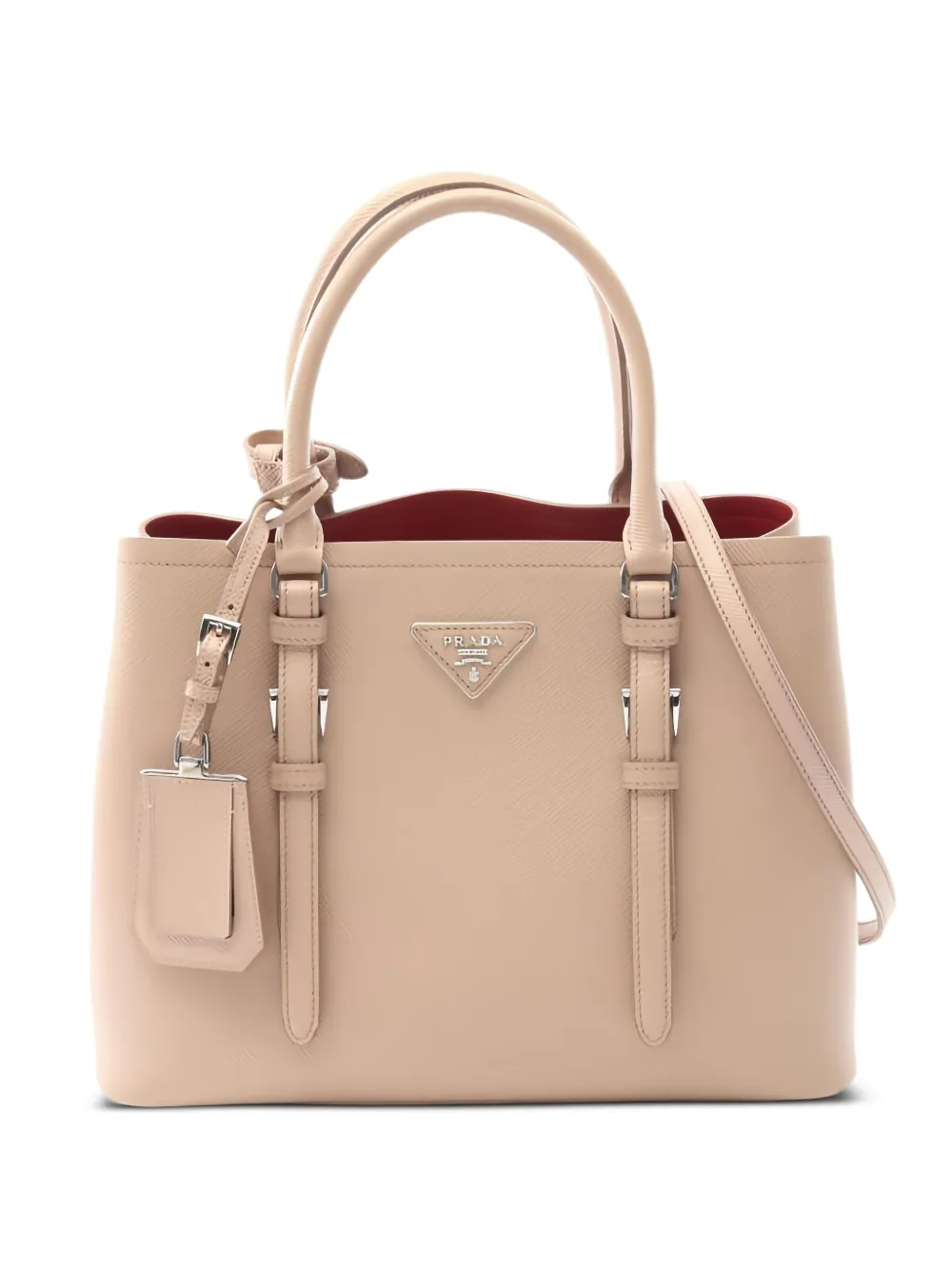 Prada Pre-Owned Saffiano 皮质手提包（2010年代典藏款） | 中性色 | Image 1