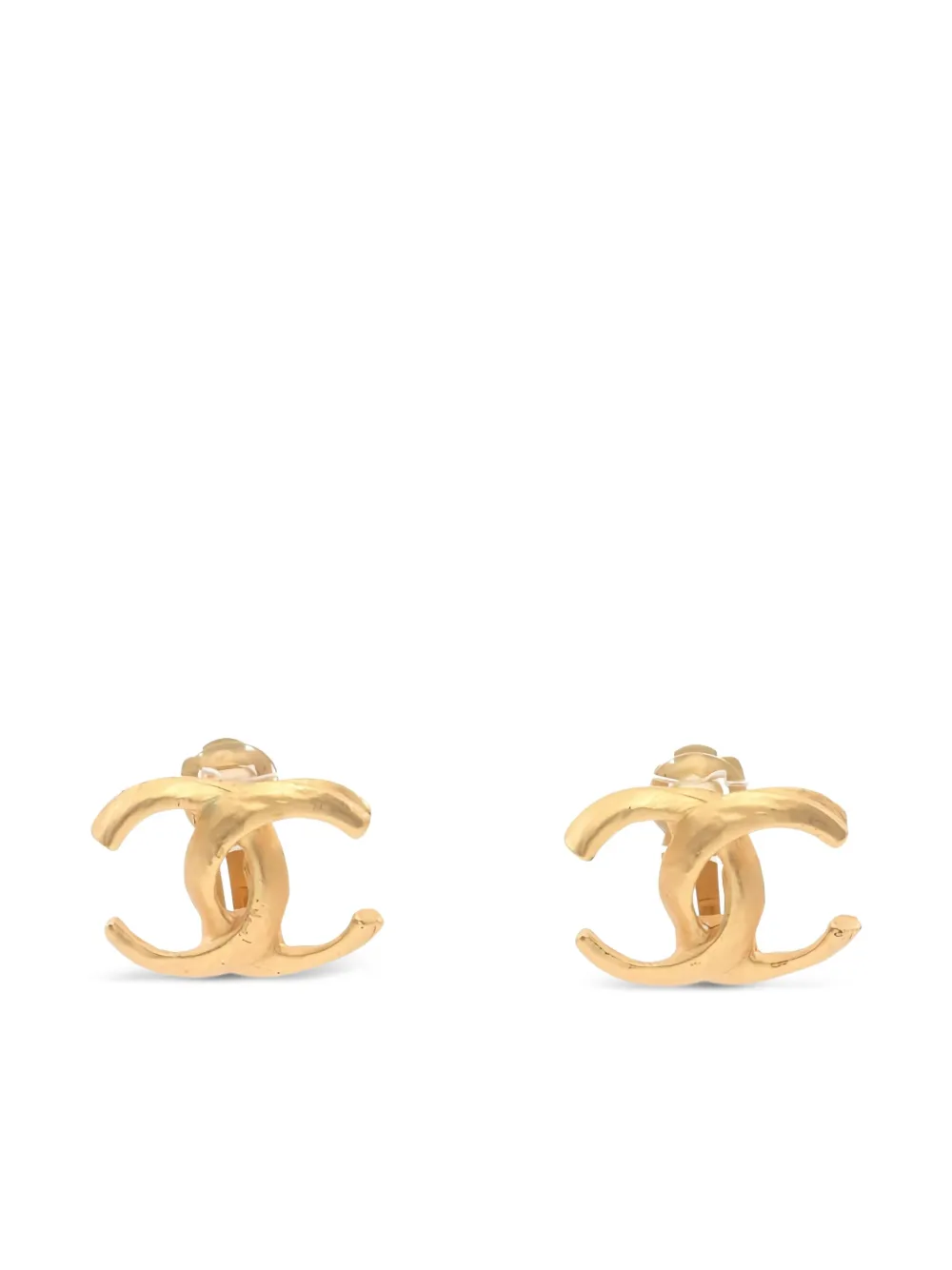 CHANEL Pre-Owned ココマーク ピアス - ゴールドトーン CHANEL Pre-Owned ココマーク ピアス - ゴールドトーン