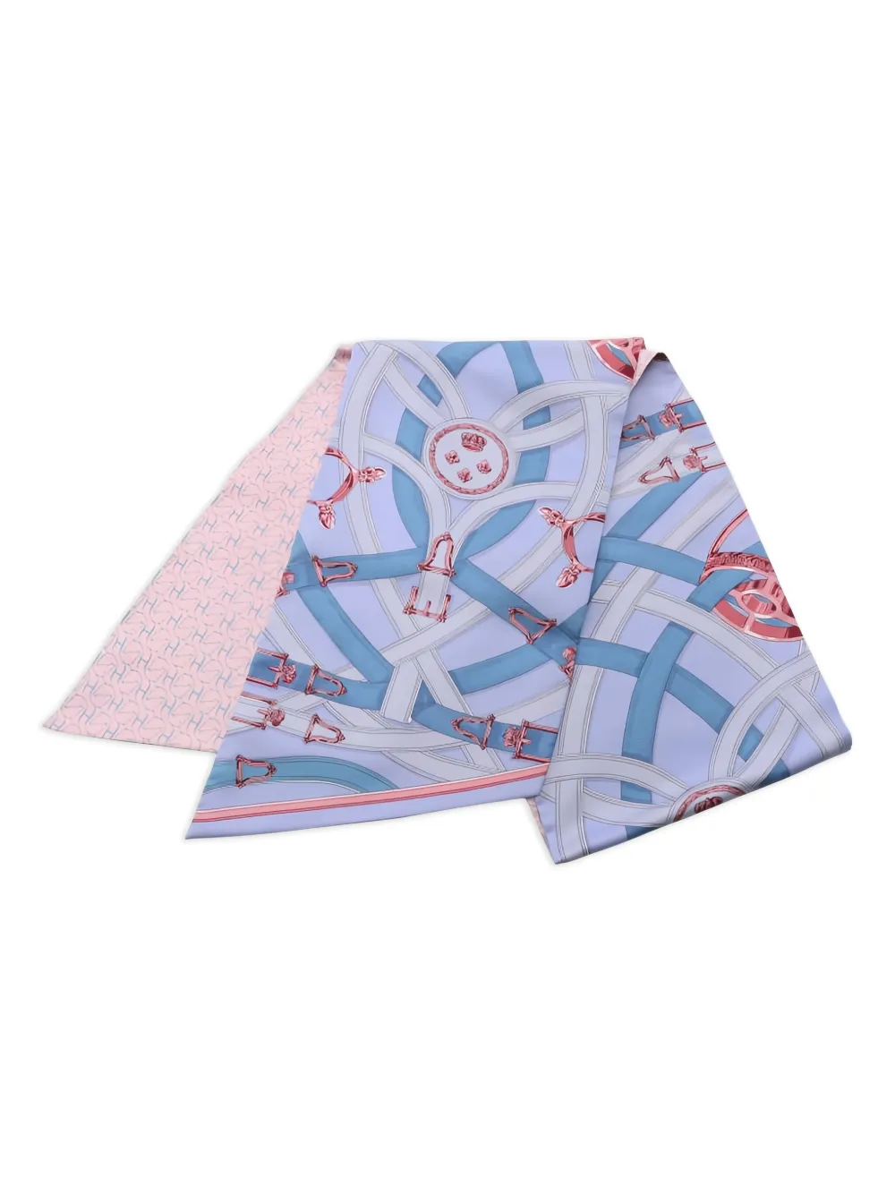 Hermès Pre-Owned 1920 Cavalcadour twilly scarf | Blue | Image 1