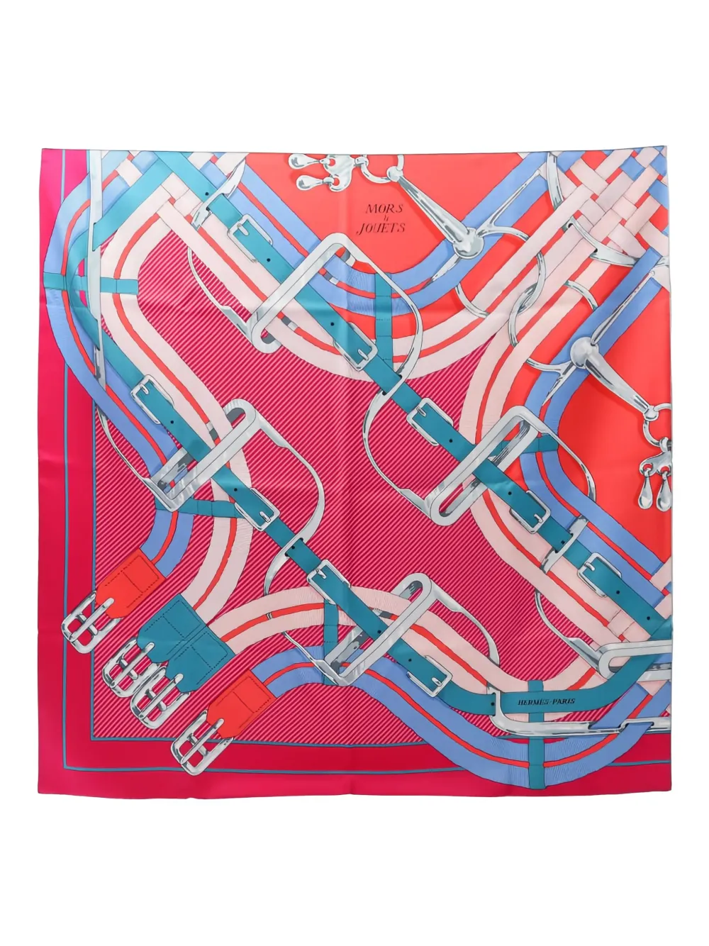 Hermès Pre-Owned 2010s Mors A Jouets Carré 90 scarf | Pink | Image 1