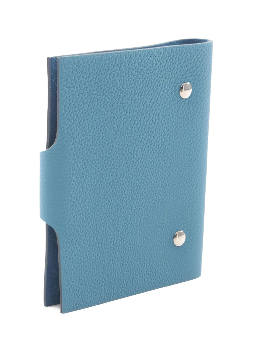 Pre-owned Hermes Ulysse Pm Notebook Cover In Blue
