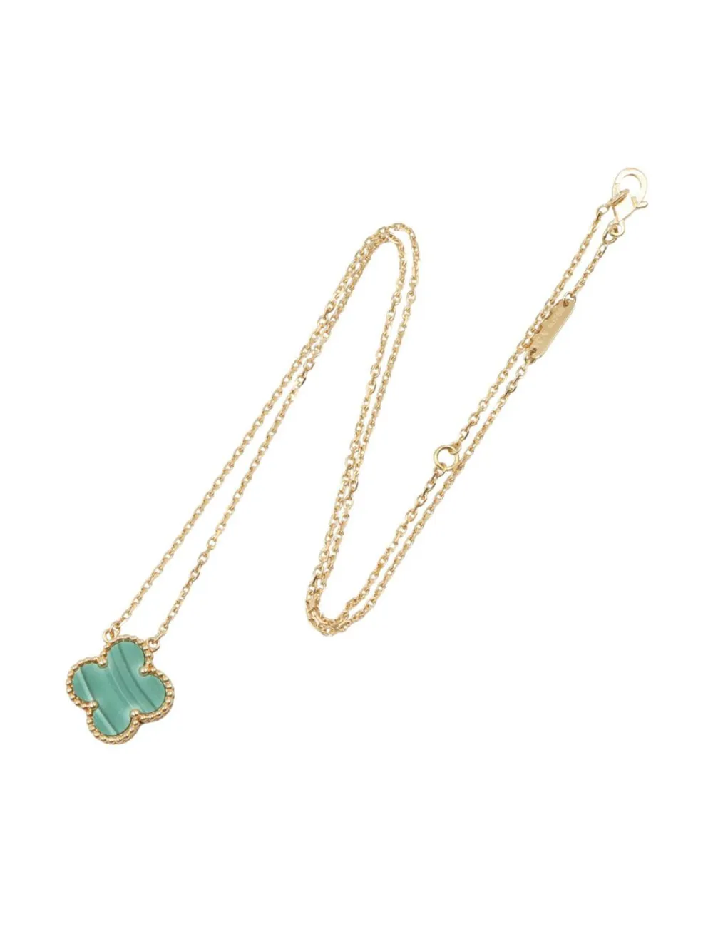 Van Cleef & Arpels Pre-Owned collar Alhambra en oro amarillo de 18kt con jaspe | Image 2