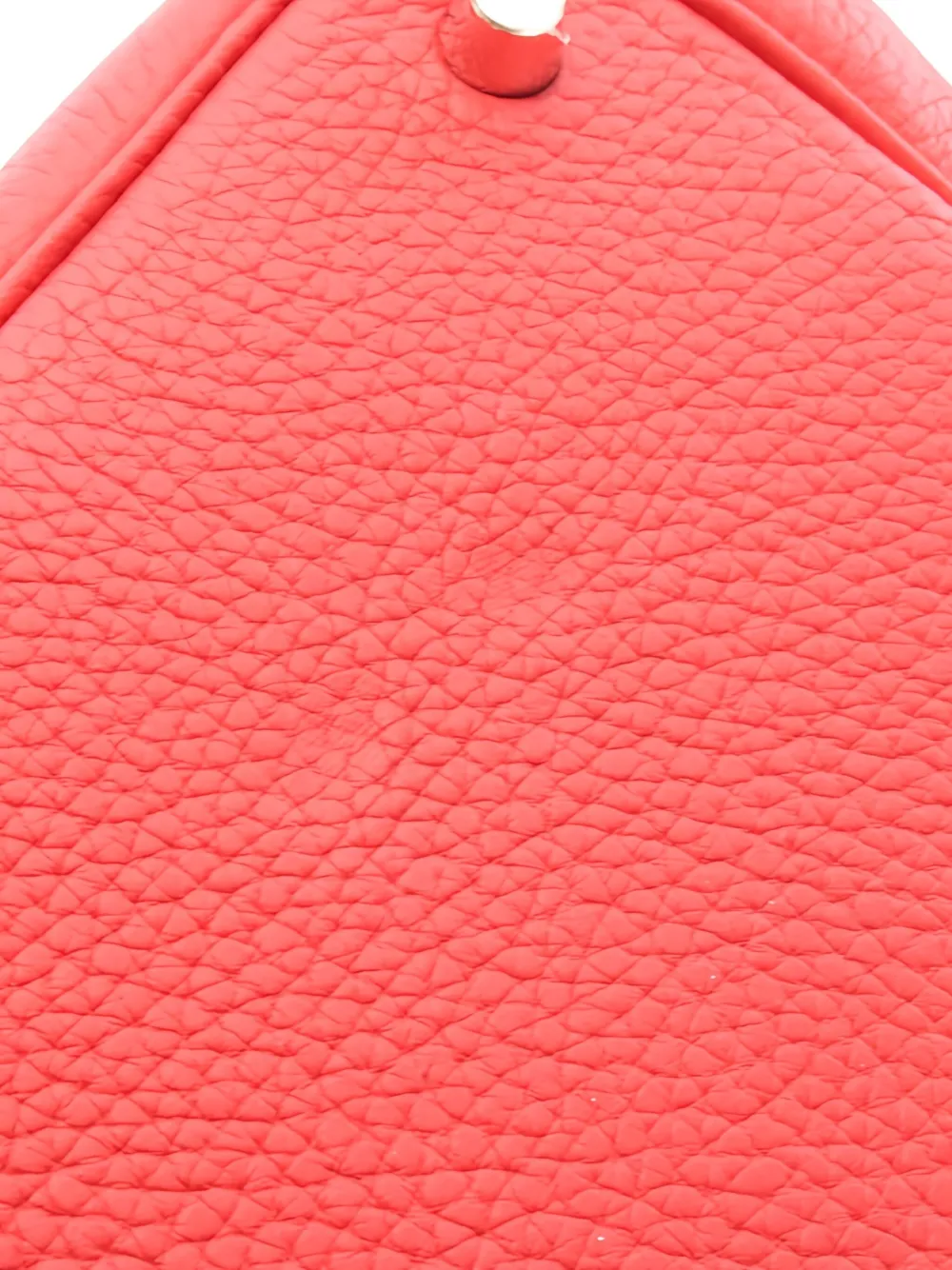 Pre-owned Hermes 2016 Picotin Lock Touch Leather Tote Bag In Red