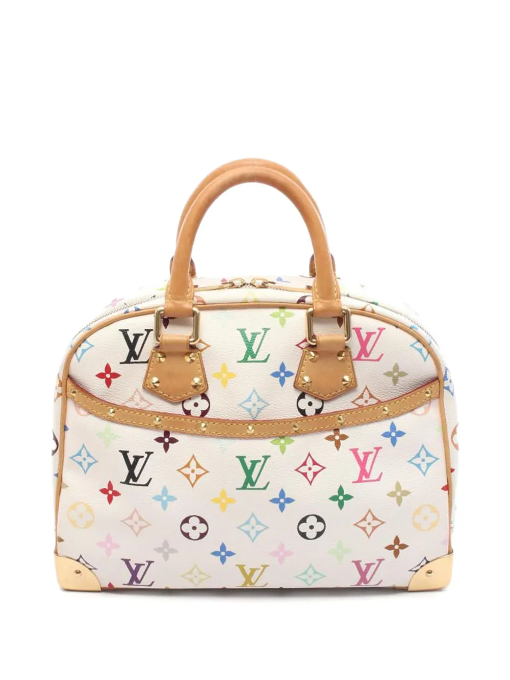 Louis Vuitton Pre-Owned x 村上隆 トゥルービル モノグラム ハンドバッグ - ホワイト Louis Vuitton Pre-Owned x 村上隆 トゥルービル モノグラム ハンドバッグ - ホワイト