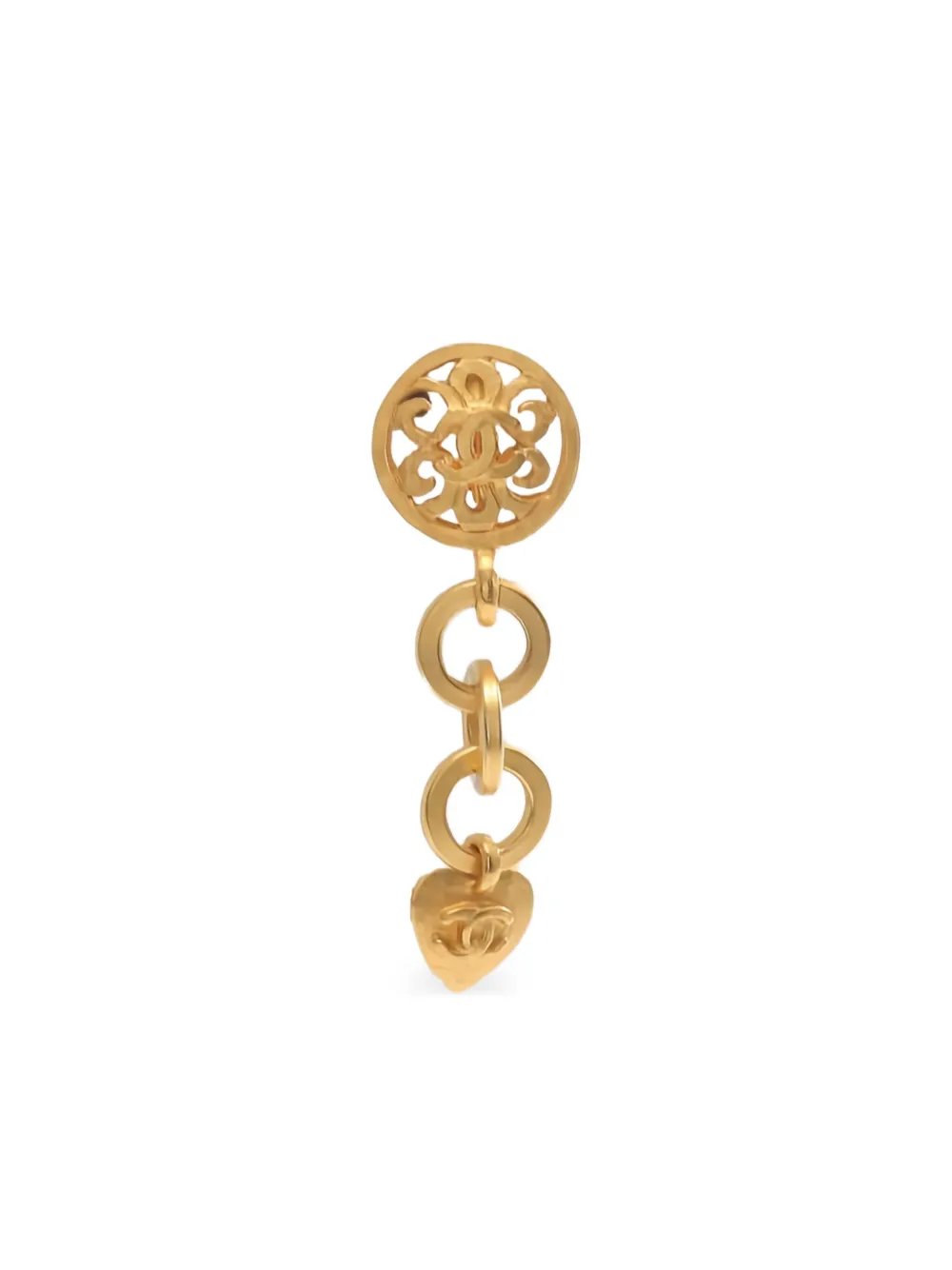 CHANEL Pre-Owned hear-charm drop earrings | Image 2