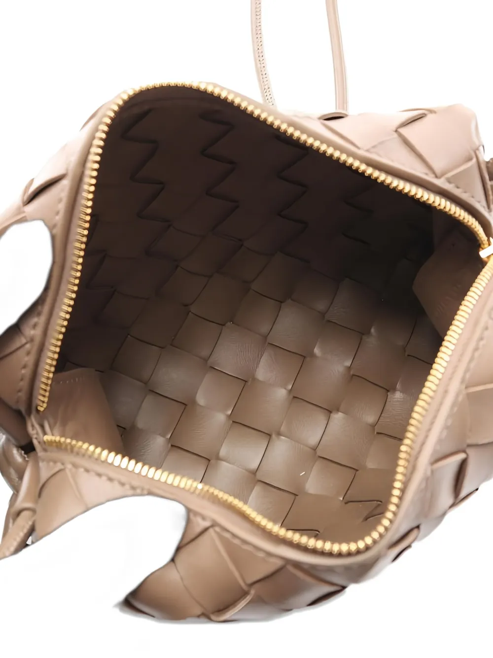 Pre-owned Bottega Veneta Intrecciato Mini Loop Camera Bag In Neutral
