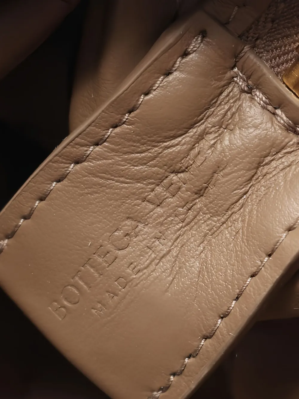 Pre-owned Bottega Veneta Intrecciato Mini Loop Camera Bag In Neutral