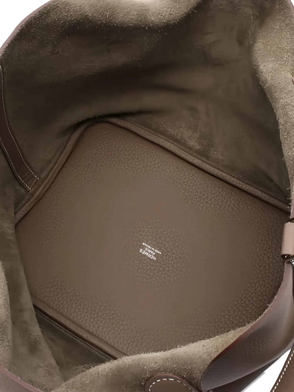 Pre-owned Hermes Picotin Bucket Bag In Brown