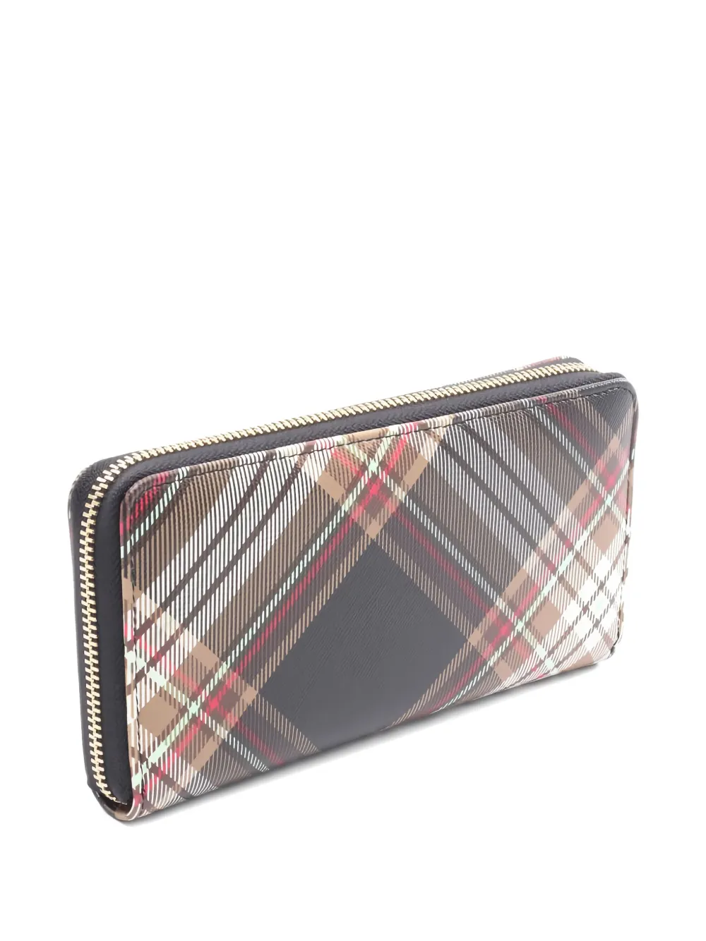 Pre-owned Vivienne Westwood 2020 Classic Zip-up Wallet In Brown