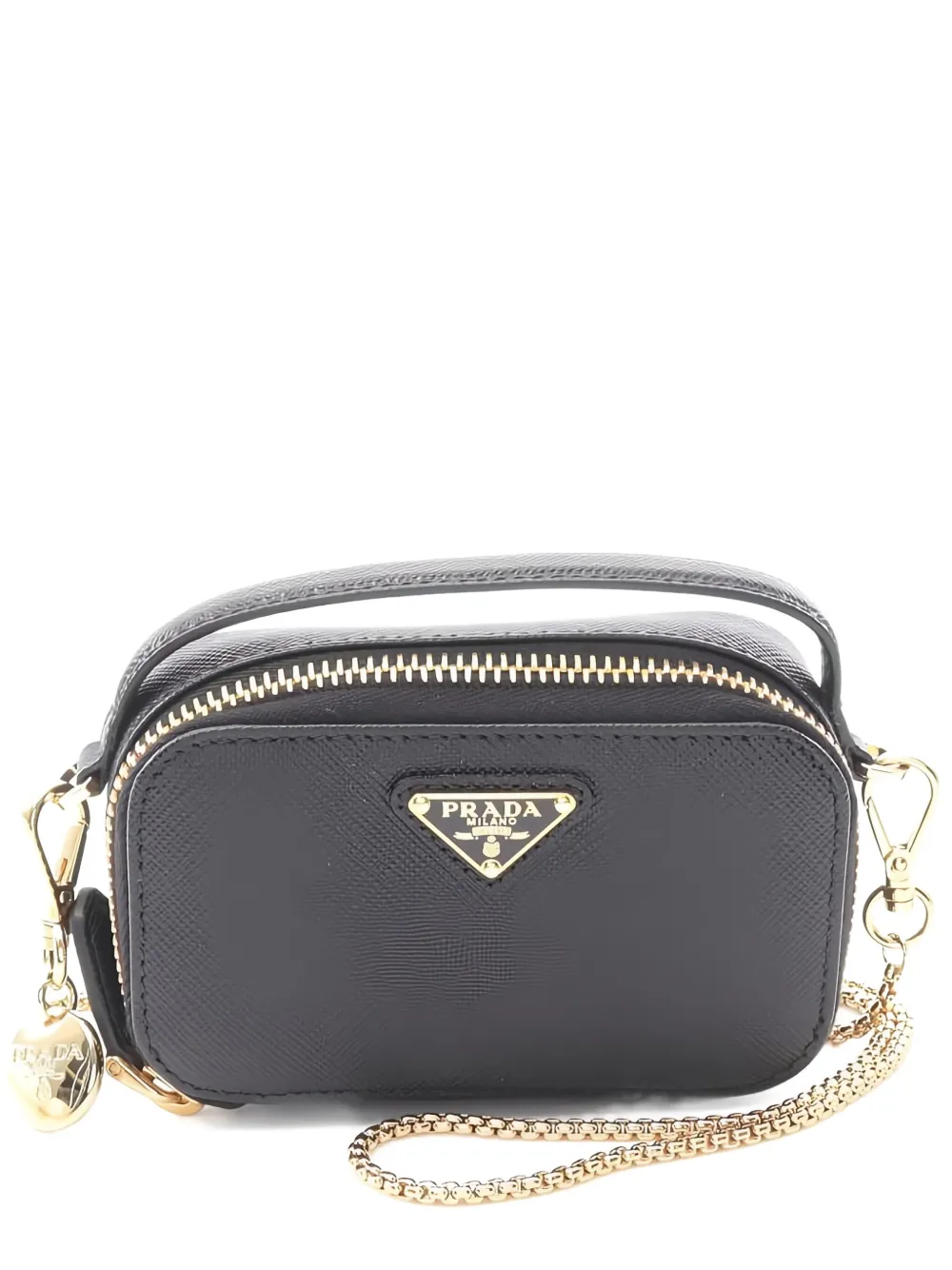 Prada Pre-Owned レザーショルダーバッグ - ブラック Prada Pre-Owned レザーショルダーバッグ - ブラック