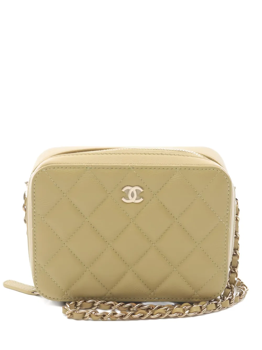 CHANEL Pre-Owned マトラッセ ミニ カメラバッグ - ニュートラル CHANEL Pre-Owned マトラッセ ミニ カメラバッグ - ニュートラル