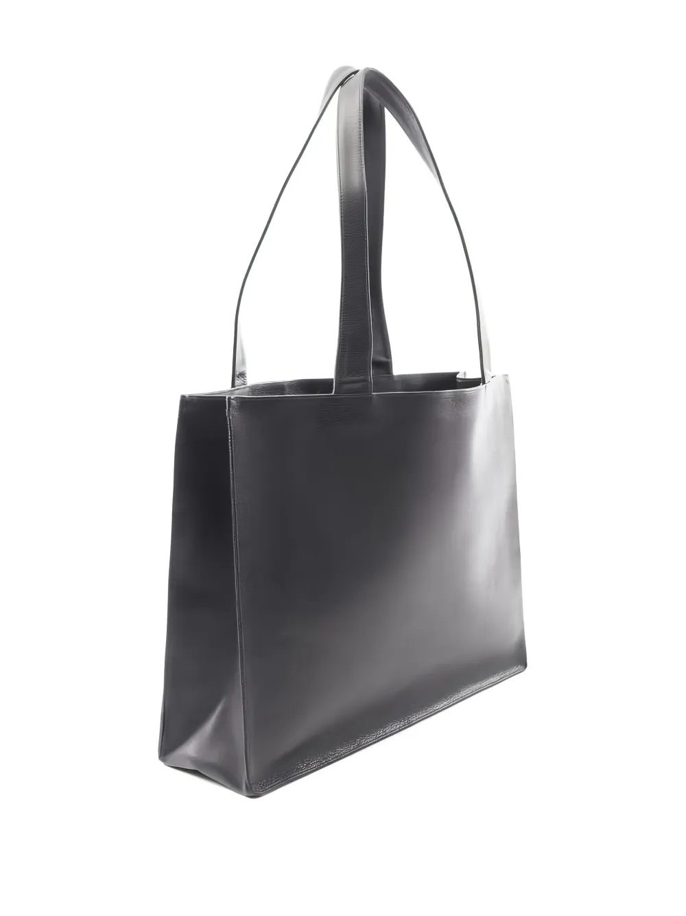 Pre-owned Chanel Interlocking Cc-embossed Tote Bag In Black