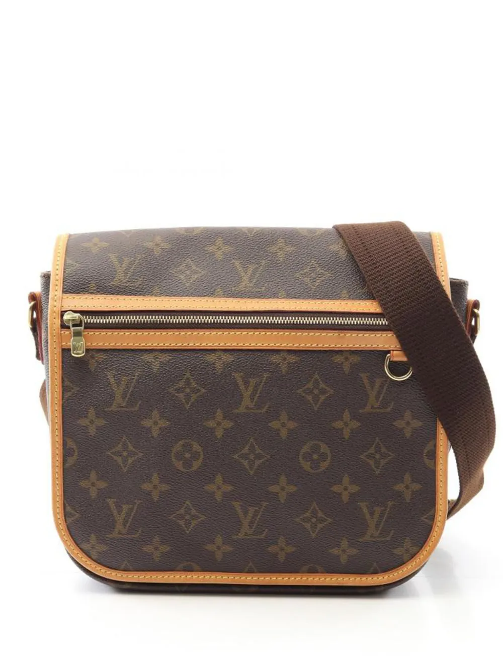 Pre-owned Louis Vuitton Bosforo Monogram Shoulder Bag In Brown