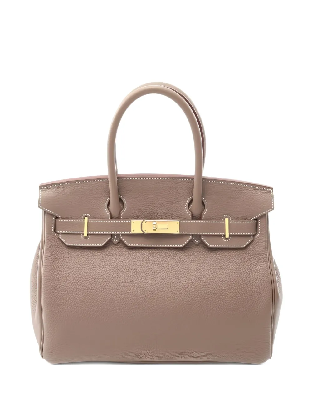 Pre-owned Hermes 2017 Birkin 30 Leather Tote Bag In Brown