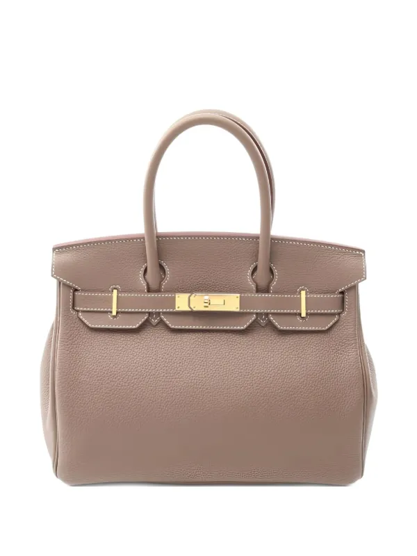 Hermès Pre-Owned 2017 Birkin 30 Leather Tote Bag Brown