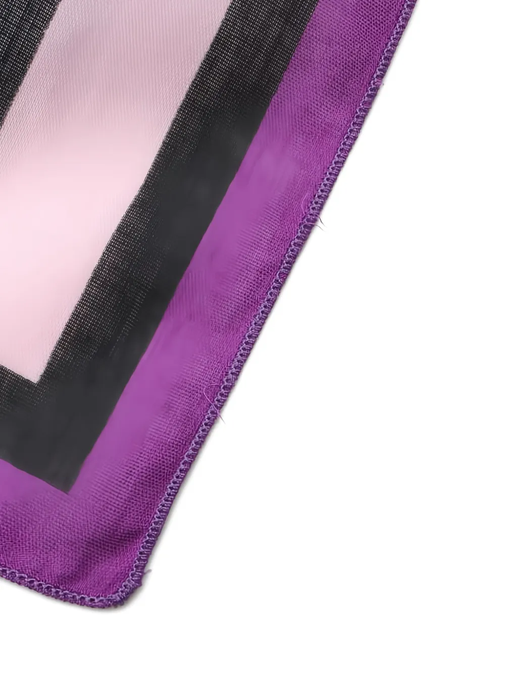 Pre-owned Louis Vuitton 2010s Floral-print Cotton Scarf In Purple
