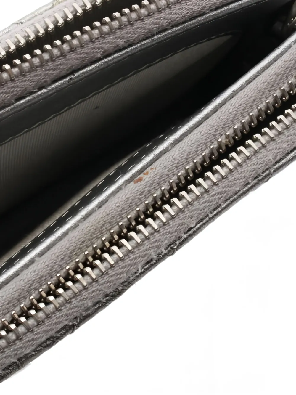 Chevron-Quilted Chain Wallet