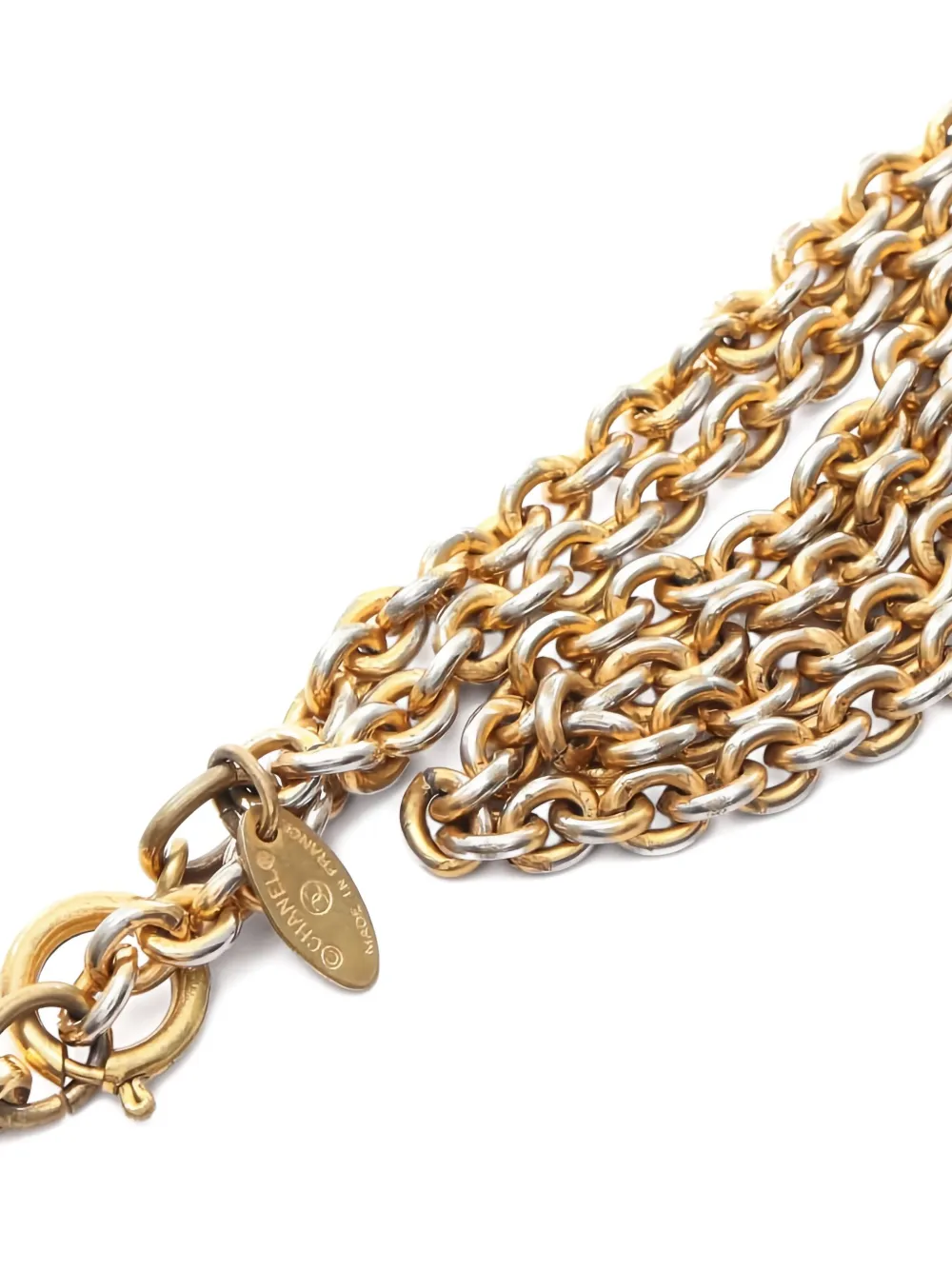 Pre-owned Chanel Coco-mark Necklace In Gold