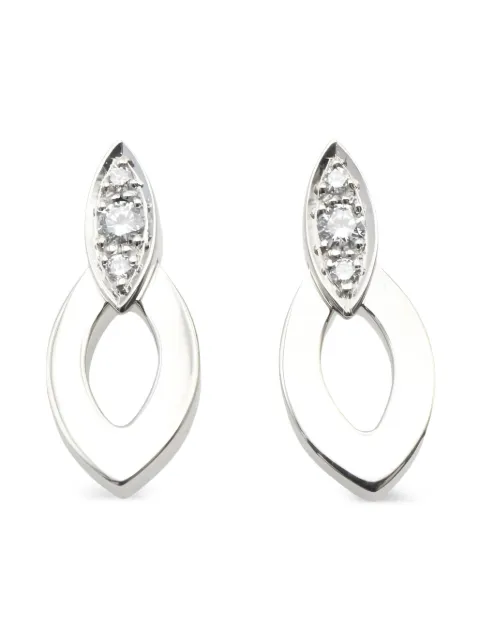 Cartier 18K white gold Diadea diamond earrings