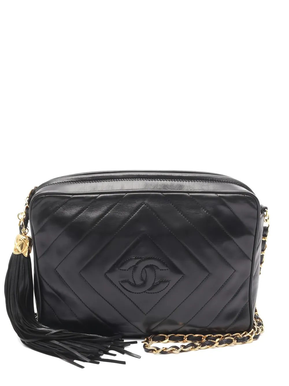 CHANEL Pre-Owned マトラッセ チェーン ショルダーバッグ - ブラック CHANEL Pre-Owned マトラッセ チェーン ショルダーバッグ - ブラック