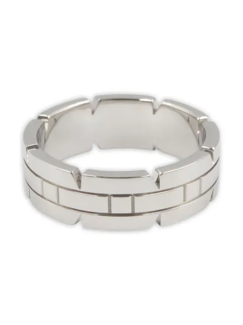 Cartier 18K white gold Tank Francaise ring