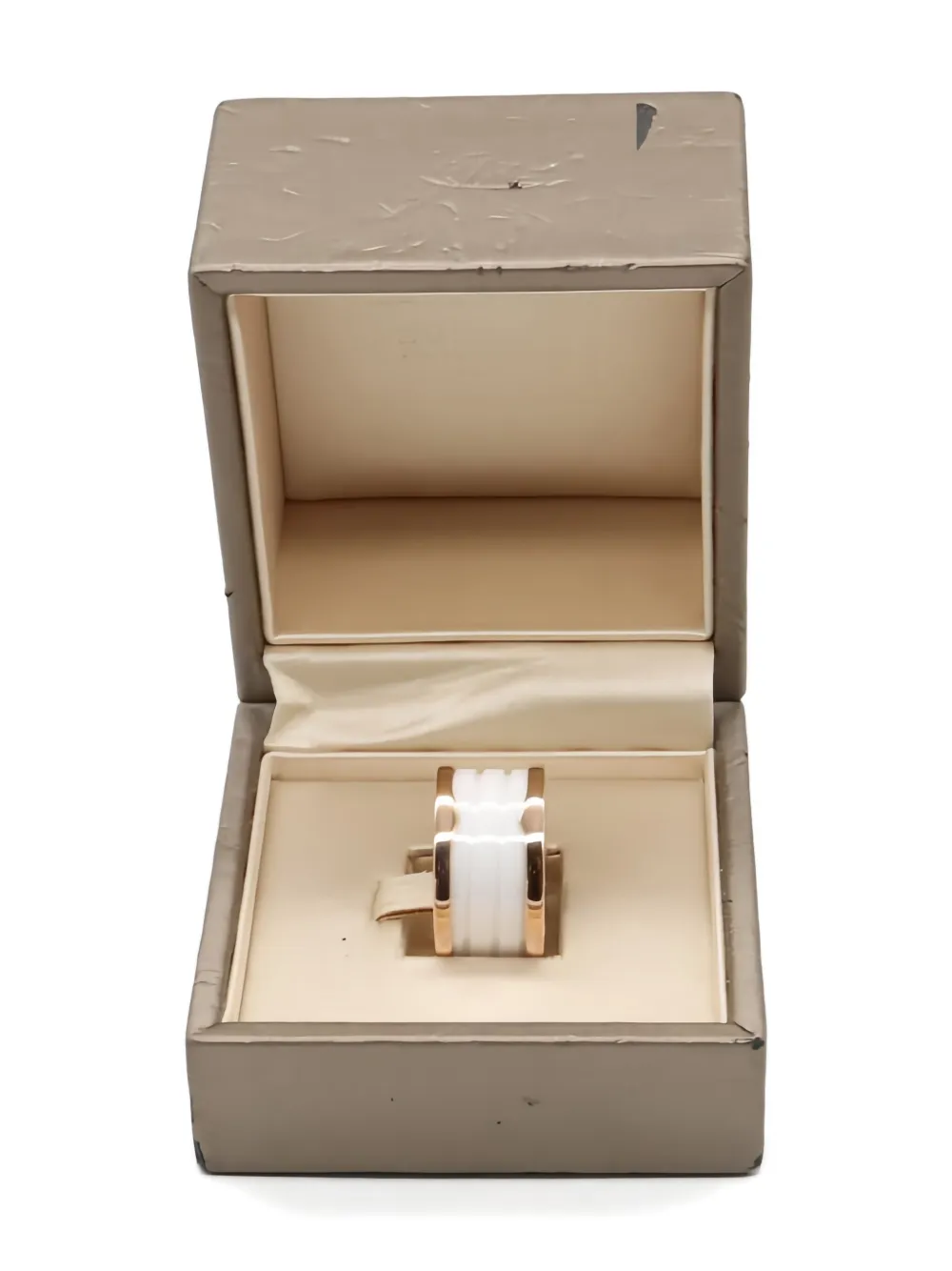 Pre-owned Bvlgari 2010 18kt Rose Gold B-zero1 Ring