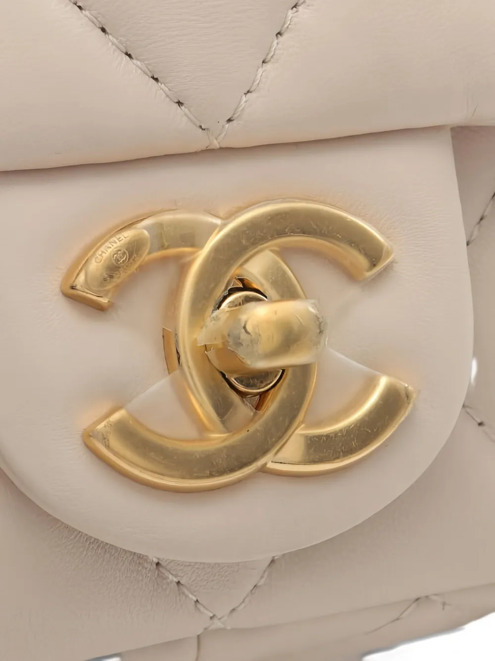 Pre-owned Chanel Small Classic Flap Shoulder Bag In Neutral