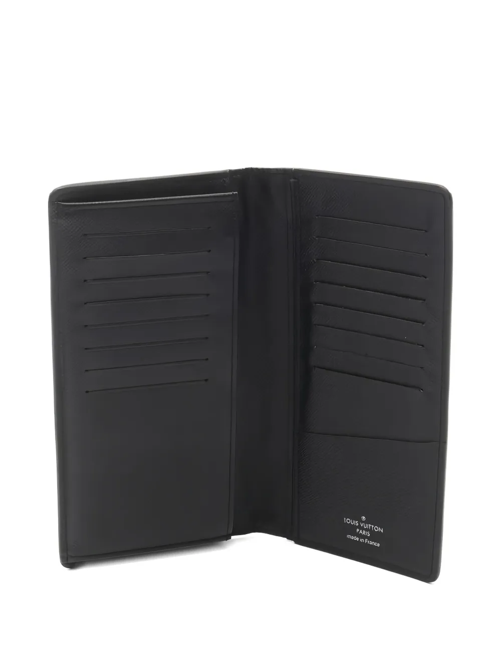 Pre-owned Louis Vuitton 2020 Taiga Wallet In Black