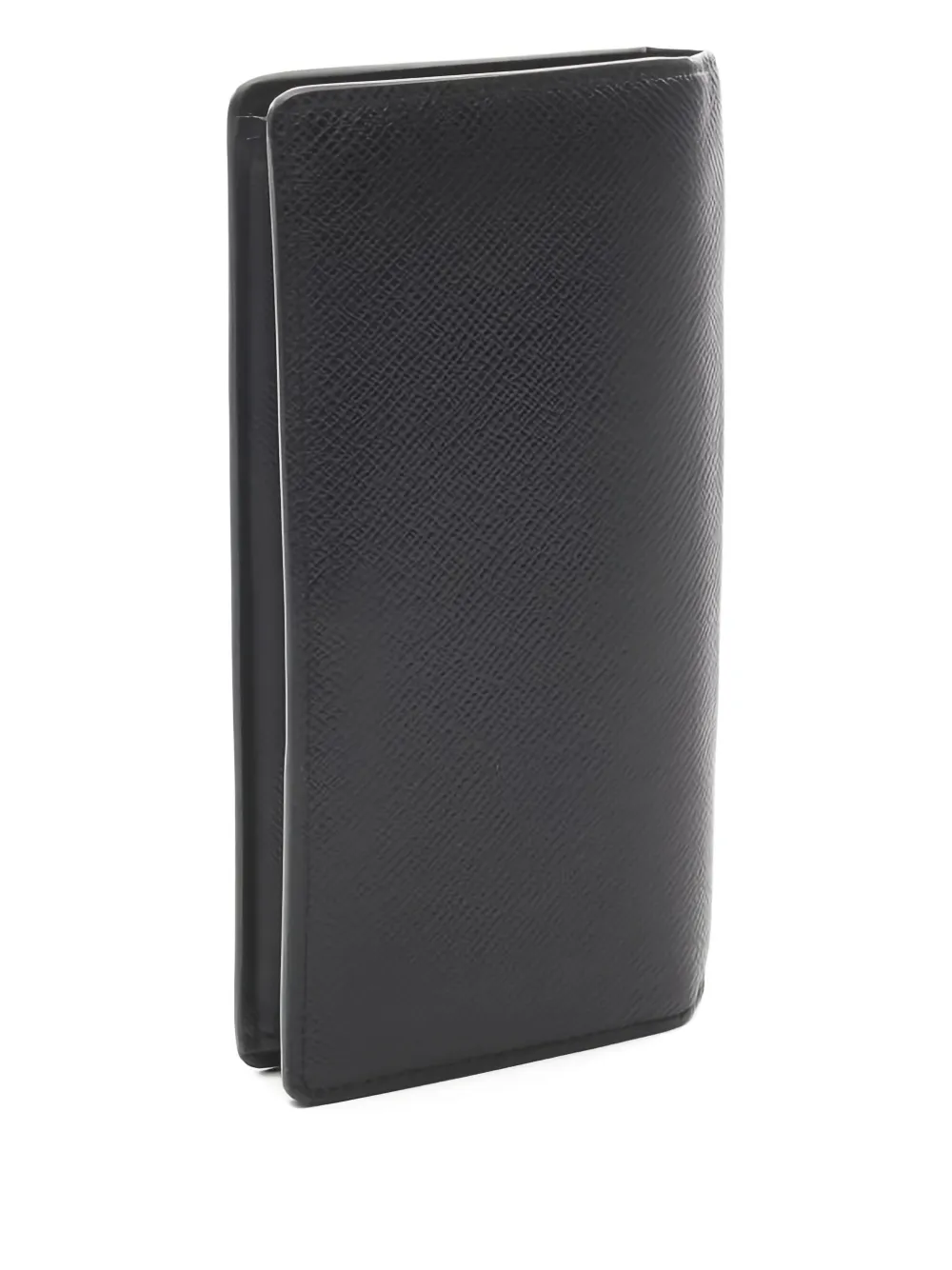 Pre-owned Louis Vuitton 2020 Taiga Wallet In Black