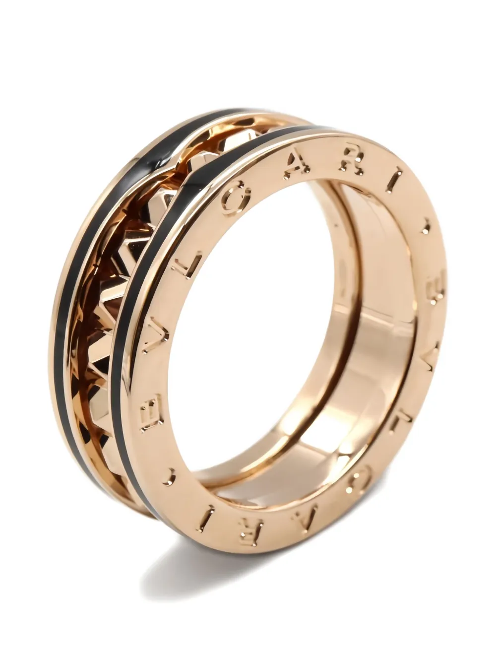 Pre-owned Bvlgari 10's B.zero1 Ring In Pink