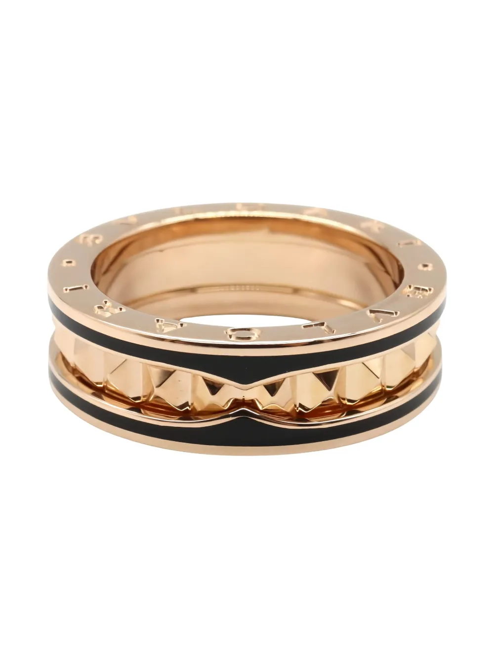 Pre-owned Bvlgari 10's B.zero1 Ring In Pink