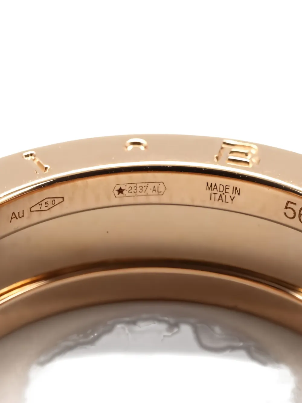 Pre-owned Bvlgari 10's B.zero1 Ring In Pink