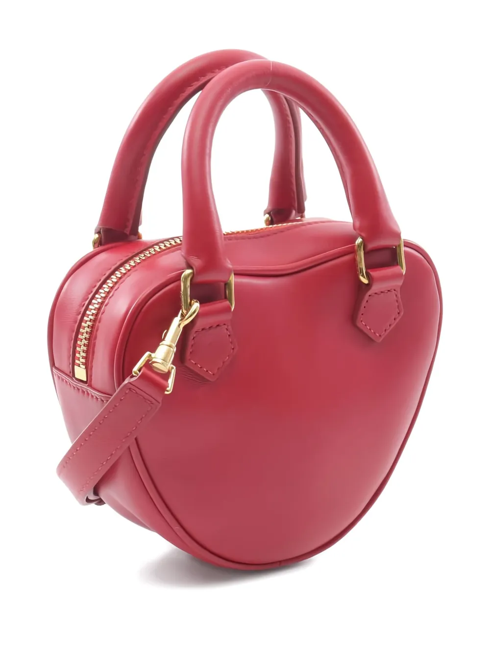 Pre-owned Celine 2010 Medium Heart Handbag In Red