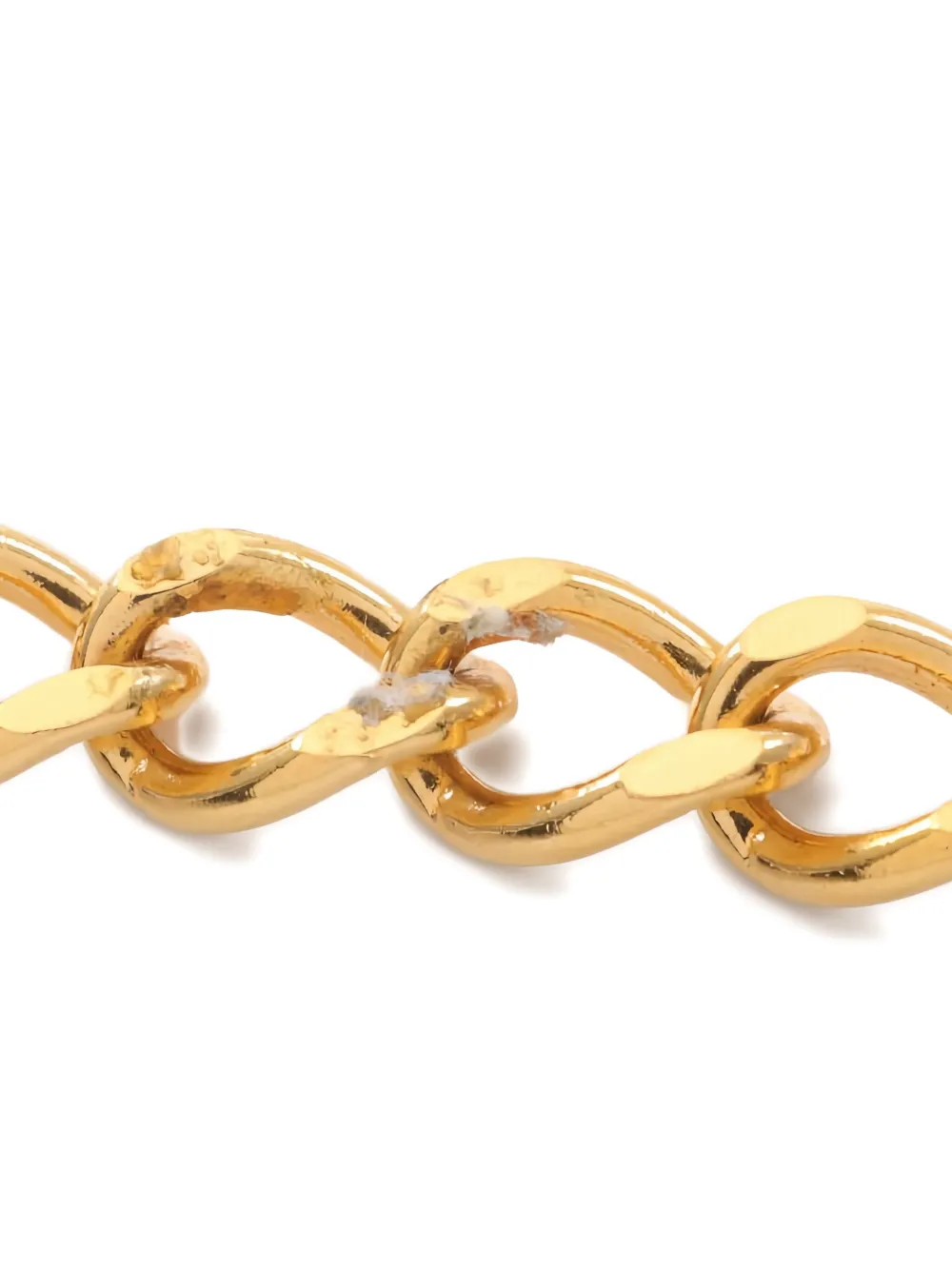 Pre-owned Chanel 1980 Coco Mark Belt In Gold