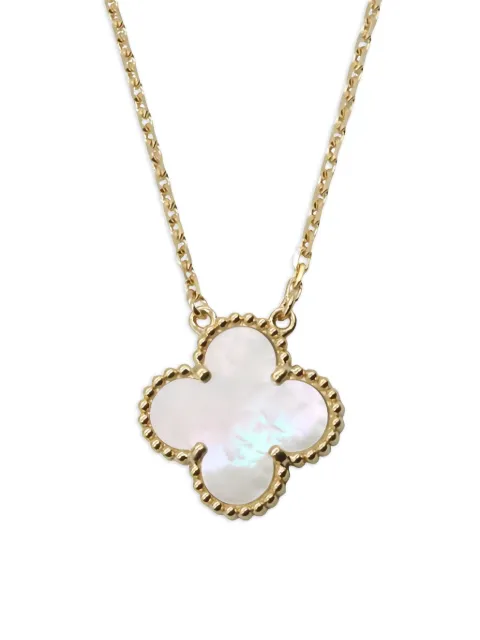 Van Cleef & Arpels Pre-Owned 18K yellow gold Alhambra mother of pearl necklace