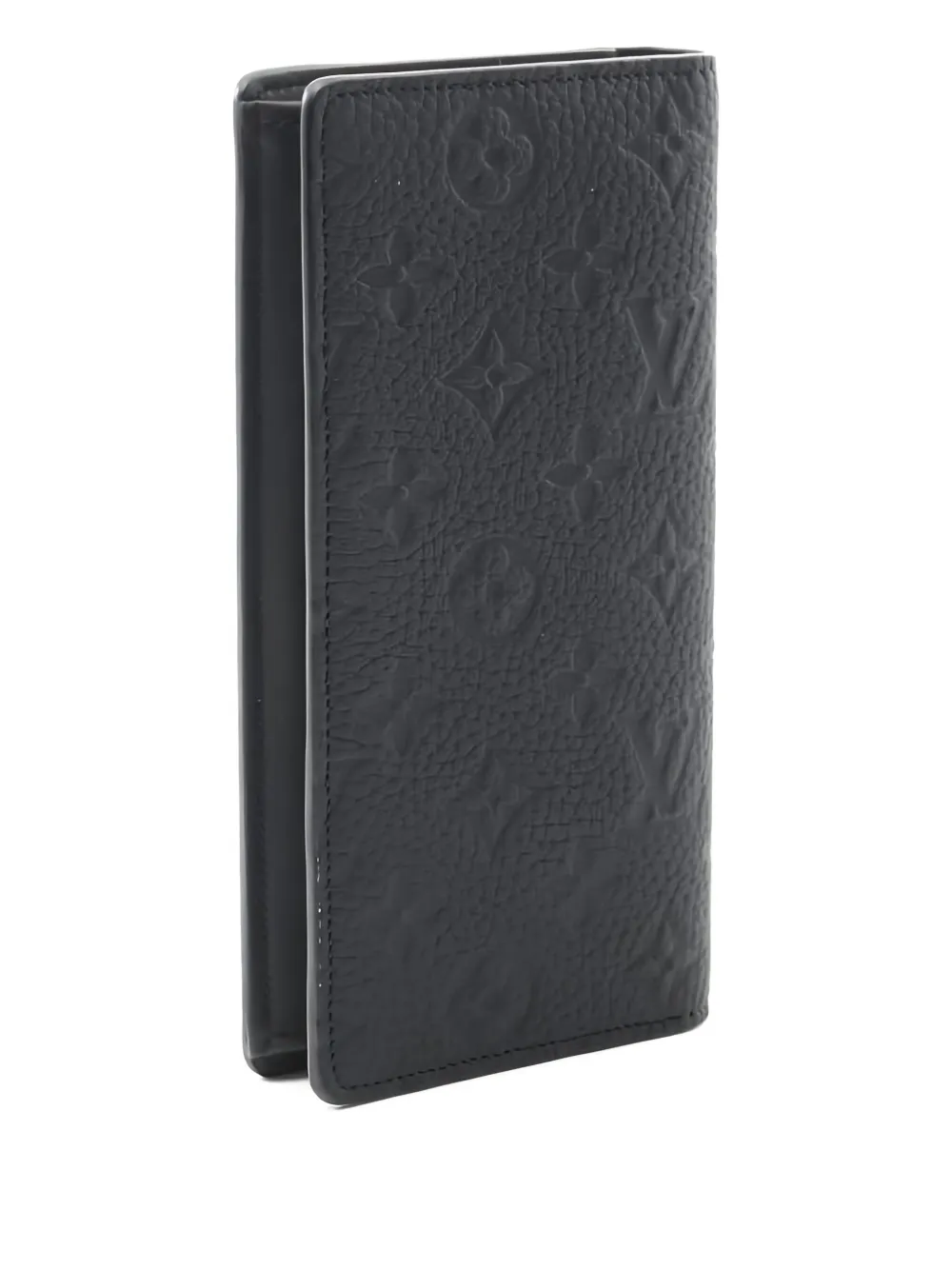 Pre-owned Louis Vuitton Portefeuil Brother Monogram Wallet In Black