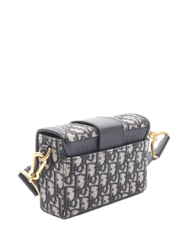 Christian Dior Pre-Owned 2010s 30 Montaigne Oblique Shoulder Bag Blue  FARFETCH IN