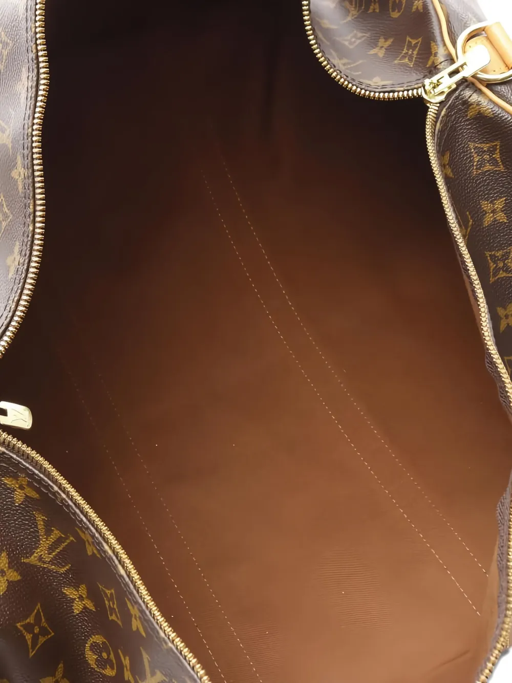 Pre-owned Louis Vuitton 1998 Keepall Bandouliere 60 Monogram Holdall In Brown