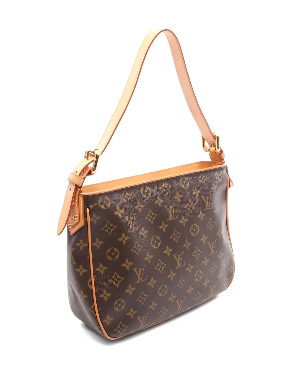 Pre-owned Louis Vuitton 2006 Hudson Gm Monogram Shoulder Bag In Brown