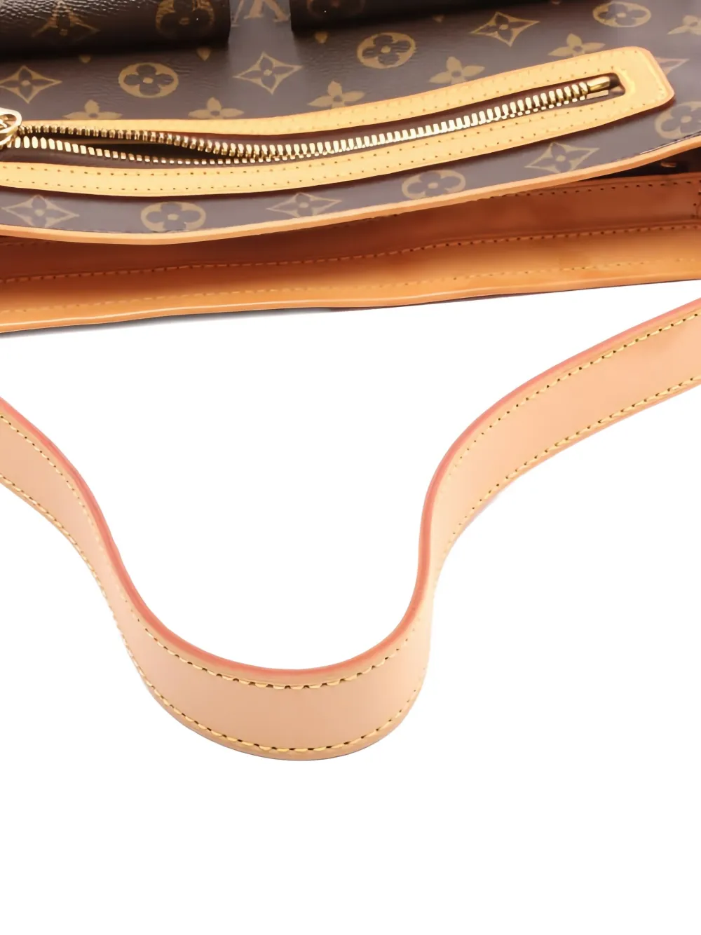 Pre-owned Louis Vuitton 2006 Hudson Gm Monogram Shoulder Bag In Brown