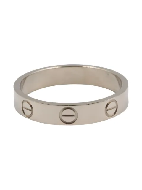 Cartier خاتم 'ميني لوف' ذهب أبيض عيار 18 بزينة مسمار من عقد 2010