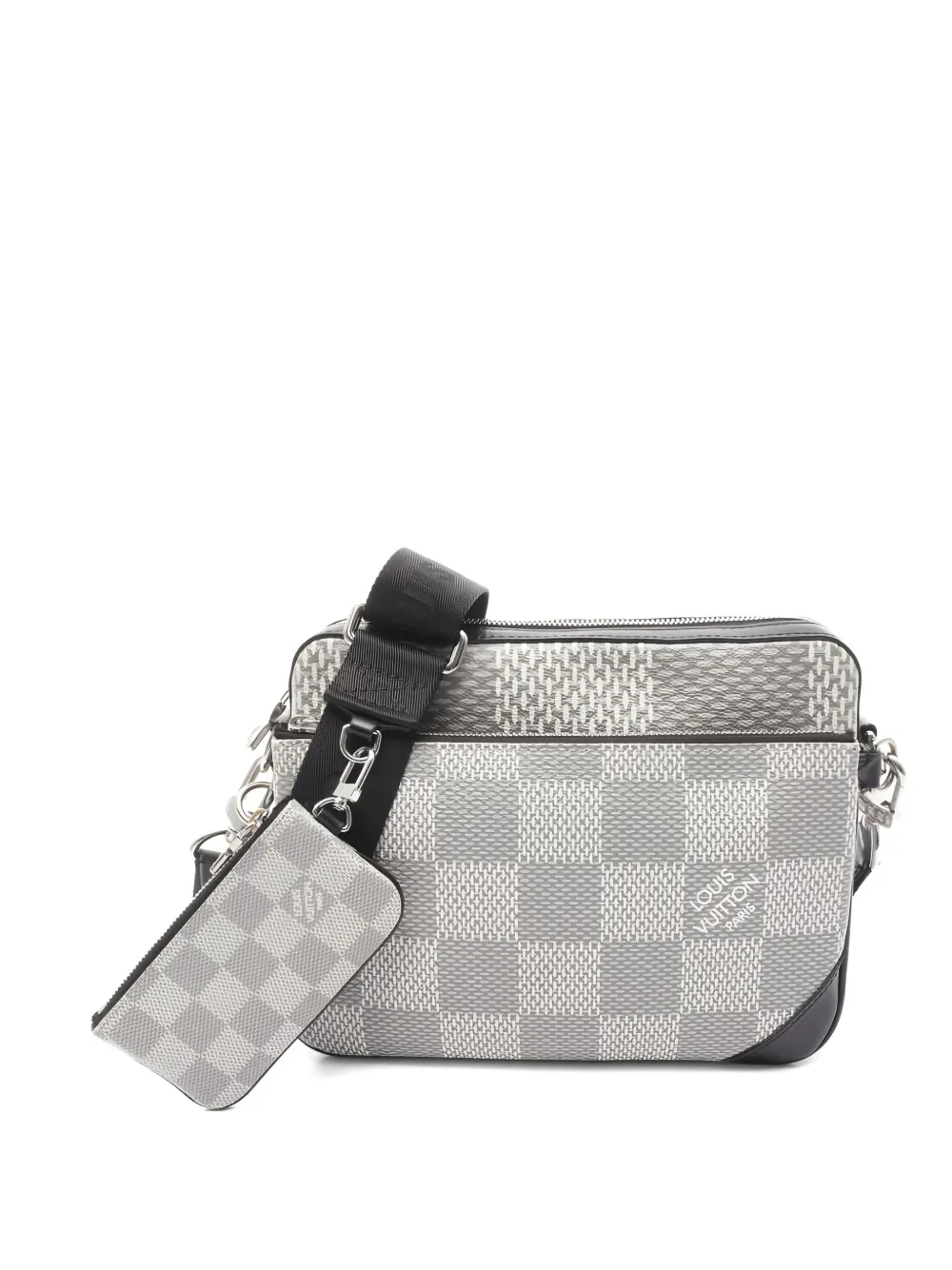 Pre-owned Louis Vuitton Antarctica Shoulder Bag In Gray