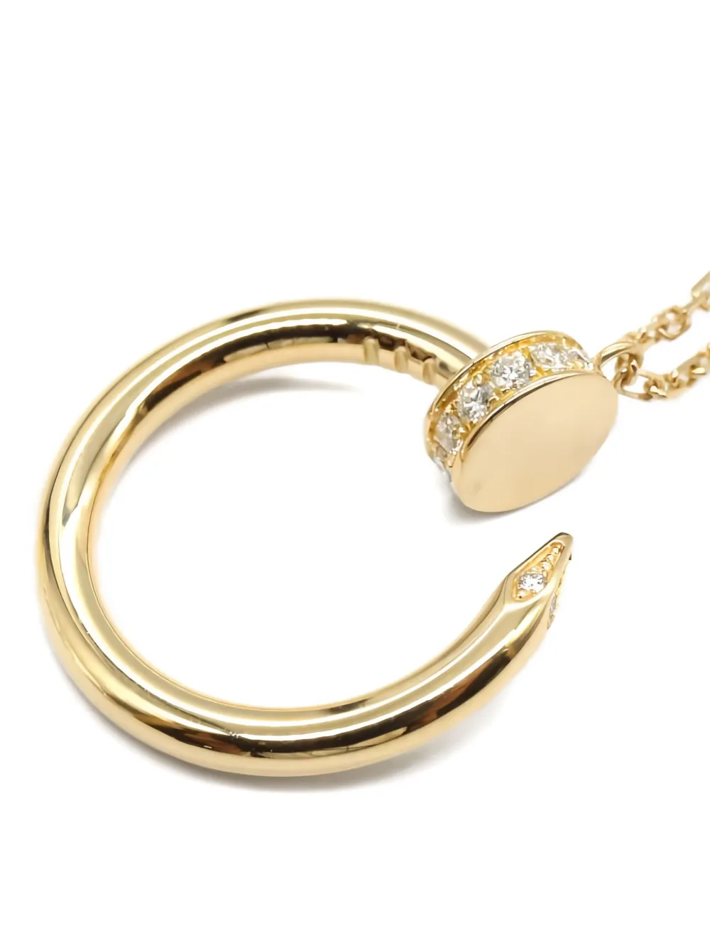 Cartier 18K yellow gold Juste un Clou diamond necklace | Image 2