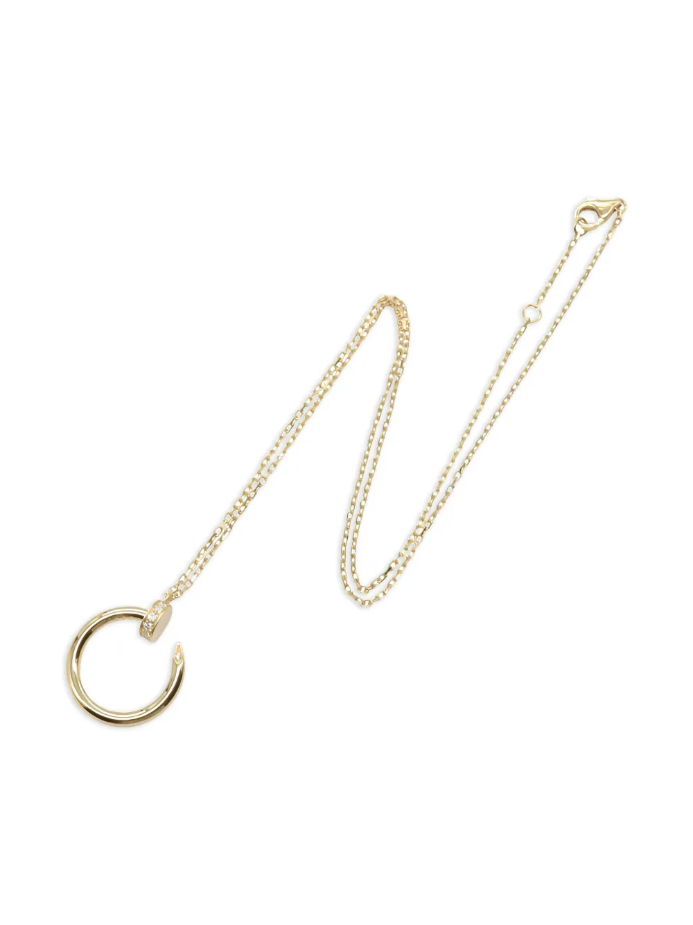 Cartier ジュスト アン クル ダイヤモンド ネックレス 18Kイエローゴールド - ゴールドトーン Cartier ジュスト アン クル ダイヤモンド ネックレス 18Kイエローゴールド - ゴールドトーン