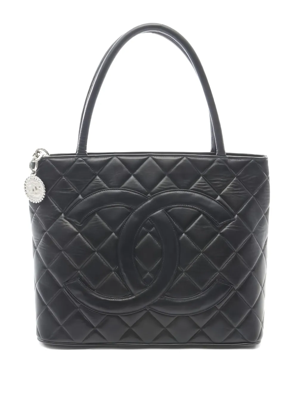 CHANEL Pre-Owned リイシュー ハンドバッグ - ブラック CHANEL Pre-Owned リイシュー ハンドバッグ - ブラック