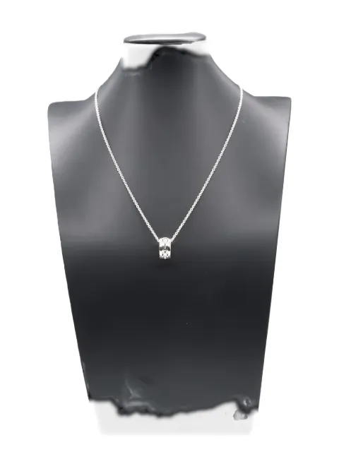 Bvlgari Pre-Owned 2010 18kt white gold Parentesi necklace