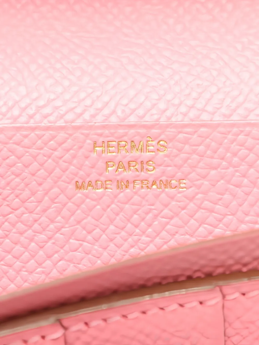 Pre-owned Hermes 2014 Bear Souffle Wallet In Pink